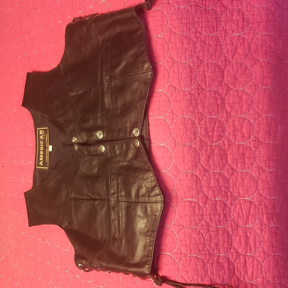 Leather Vest Size Small